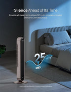 Dreo Smart Tower Fan Voice Control, 120° Oscillating Fan Works with Alexa/Google/App/Remote, 42 Inch, 25dB Quiet DC Bladeless Fan for Bedroom,12 Speeds, Floor Fan for Home, Office, Pilot Max S