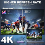 Hiearcool USB C Hub, USB-C Ethernet Dongle 4K@60Hz HDMI Multi-Port Adapter, USBC Docking Station Compatible for MacBook Dell HP Thunderbolt 3 4 Laptops-Purple