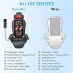 Shiatsu Massage Cushion with Heat,Kneading Massager with Vibration,Seat Massager for Office