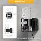 L LOHAS LED Motion Sensor Night Light,Dimmable Night Lights Plug into Wall, 2 Pack 3000K Night-Lights with 0-100 LM Adjustable, Acrylic Bubble Plug in Nightlights for Bathroom Hallway Nursery
