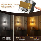 L LOHAS LED Night Light, 2 Pack 3CCT Night Lights Plug Into Wall, 2000K/3000K/5000K Adjustable Color Temperature Nightlight, Dusk to Dawn Sensor Dimmable Nightlights for Bathroom, Hallway, Gift
