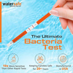 Pool and Spa Rapid Bacteria Test by Watersafe, Test Strips to Detect Down to 1 Bacteria/μL in 15 Minutes, Including E. coli and Salmonella, Single Test