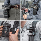 PGYTECH Beetle Camera Clip with Plate Quick Release System for Sony, Nikon, Fuji, DSLR Action Camera Backpack Cameras Strap Mount (for Camera)