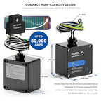HSPD Square Whole Home Surge Protective Device, Type 1 SPD, Whole House Surge Protector, AC Surge Protection, 120/240VAC (HSPD-80)