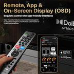 Nakamichi Dragon Home Surround Sound System with Quad 12" Subwoofers, Dolby Atmos and DTS:X Pro. Soundbar Meets AV Receiver
