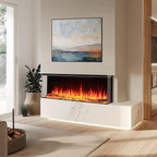 LegendFlame 43" W Smart Build in Electric Fireplace Insert, 1-2-3 Sided View, Heater 750W/1500W, Multi Colors of Flame & Fuel Bed, Alexa Enabled