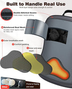JZBRAIN Shiatsu Back Massager with Heat : Up and Down Rolling Massage - Electric Back Massager for Pain Relief Deep Tissue - Heated Lower Back Massager for Office, Home, Car Use