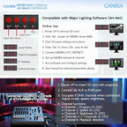 CANRIA K8MINI ARTNET+DMX Console LED Pixel Controller, for SPI-TTL LED Light, Online Offline, Addressable Programmable, 2G SD Card With 96 Program Modes and Offline Software.