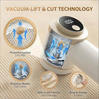 Rechargeable Fabric Shaver for Clothing with Smart LED Display, 2026 New 2 in 1 Suction and Shave Technology Clothes Shaver, Lint Shavers with 3 Speeds for Clothes, Couch, Furniture (B)