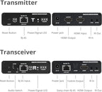 SIIG 230ft 4K HDMI Extender with Loop-Out & Daisy Chain, HDMI 2.0 HDR Balun, HDCP 2.2, EDID Learning, Near Zero Latency, ARC & Audio Extractor, Mounting Kit (CE-H26M11-S1)