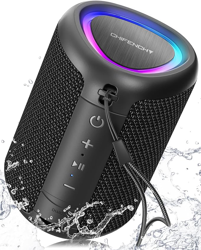 Portable Bluetooth Speaker Valentines Gifts For Him: Powerful Crystal Clear Sound/Romantic Light/IPX5 Waterproof/All Day Playtime/BT 5.3/TWS Paring,Small Wireless Speaker for Outdoor|Travel|Date Night