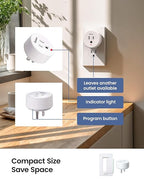 Zoiinet Remote Control Outlet Plug Switch, Buckle Design & Removable Wireless Light Switch, 300 ft, 15A/1500W, Programmable, for Household Appliances(3 Pack)