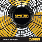 Master 20" Industrial High Velocity Floor Fan with 3 Speed Settings. Use for Shop, Garage or Warehouse. All Metal Construction (MAC-20F)