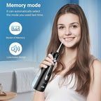 Cordless Oral Irrigator Water Flosser for Teeth, Gums & Braces - 4 Modes, 300ML Tank, 360° Rotatable Nozzle, IPX7 Waterproof, USB Rechargeable 2000mAh Battery for Home & Travel (M149 Pro - Black)