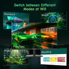 SANSUI Computer Monitor 24 inch Eye Care 1080P Display HDMI,VGA Ports with 178° Viewing Angle/Frame-Less/Tilt/VESA Compatible for Office and Home