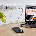 Amazon Basics Surge Protector Power Strip, 6-Outlet, 790 Joules, LED Indicator, 6ft Extension Cord, White