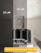 L LOHAS LED Night Light,Dimmable Night Lights Plug into Wall, Acrylic Nightlights with 0-100 LM Adjustable Brightness, 5000K Plug in Night Light with Dusk to Dawn Sensor, for Bathroom Hallway