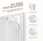 Yotache White Reversible Left Right Side Opening Screen Doors with Magnets Fits Door Size 34 x 80, Reinforced Sewing Magnetic Mesh, Actual Screen Size 36" x 81"