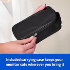 Medline Bluetooth Blood Pressure Monitor, Attached Universal Upper Arm Cuff, Digital LCD Display, Medline Health App Integration, Store Up to 120 Readings, Charger Cable and Carrying Case Included