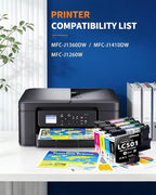 googong LC501 Ink Cartridges LC 501 Ink 4 Pack Compatible for Brother LC 501 Ink LC501 LC501XL Ink Cartridge Work for Brother MFC-J1360DW MFC-J1260W MFC-J1410DW Printer (Black Cyan Magenta Yellow)