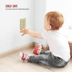 ENERLITES Screwless Duplex Wall Plates, Child Safe Receptacle Outlet Covers, Standard Size, 1-Gang 4.68"x 2.93", Unbreakable Polycarbonate Thermoplastic, UL Listed, SI8821-I-5PCS, Glossy, Ivory