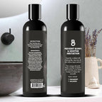 The Beard Club Aftershave for Men – Soothing After Shave Lotion for Men with Chamomile, Tea Tree Oil & Willow Bark – Post Shave Balm Calms Irritation, Prevents Razor Burn & Bumps - 3.4 Fl Oz - 3 Pack