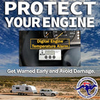 Engine Guard, Single Temperature Kit - Vehicle Temperature Monitor & Audible Alarm, Overheating Protection Alarm