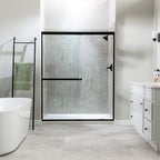 Palisade 78in x 60in x 36in Waterproof Vinyl Shower Surround Kit with Accessories in Urban Coast