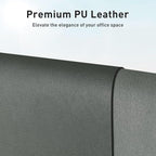 Aothia Leather Desk Pad Protector, Office Desk Mat, Large Mouse Pad, Non-Slip PU Leather Desk Blotter, Laptop Desk Pad, Waterproof Desk Writing Pad for Office and Home (48"x17", Jungle Green)