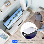 Jetec 3 Pieces Screen Top Shelf TV Top Storage Bracket 2-leg Adjustable Monitor Shelf for Cellphone Stand Media Boxes Router Game Console and Home Decoration Supplies(11.81 x 4.72 Inches)