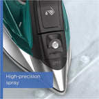 Rowenta Pro Master Stainless Steel Soleplate Steam Iron for Clothes, 210 g/min, 400 Microsteam Holes, Cotton, Wool, Poly, Silk, Linen, Nylon, 1775 Watts Iron Steamer for Clothes, Powerful Steam DW8360