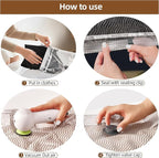 VACKFOX 12 Pack Vacuum Bags for Travel with Rechargeable Air Pump Equipped LED Light, Vacuum Storage Bags(4L+4M+4S), 80% Space Saver Vacuum Seal Bags for Blankets, Comforters, Lugggage