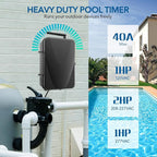 BN-LINK Pool Timer, Outdoor WiFi Timer Switch for Water Heater, Pool Pump, Metal Casing, Heavy Duty 40A 120-277 VAC 2HP
