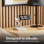 NOCO XGrid XDS3: 3-in-1 Wireless Charging Stand – Charging Station for iPhone, Apple Watch, and AirPods – MagSafe Compatible, Qi2 Certified – Includes 45W USB-C Wall Charger and 6.5-Foot USB-C Cable