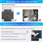 BXI Thickened Sound Absorbing Panels - 12 Pack 12 X 12 X 0.5 Inches Dense Acoustic Panels, Echo Noise Reducing Sound Panels, Tackable Studio Panels for Wall and Ceiling Acoustic Treatment