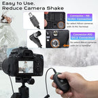 Upgraded USB-C Rechargeable Wireless Camera Remote Control Shutter Release – Compatible with Nikon D750, D5300, D5600, D7200, D7500, Z6, Z7, Z9, D800, D850, Coolpix P1000
