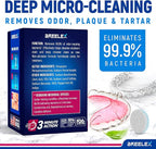 Breelex Denture Cleaning Tablets - 120 Retainer Cleaner Tablets for Aligner, Mouth & Night Guard - FSA HSA Approved Products - Dental Cleanser for Nightguard - Fresh in 3 Minute - Denture Cleaner