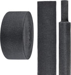 Sonoreboom 2 in 1 Heat Shrink Braided Sleeving Fabric Tubing-Ideal fit Irregular Shape Hose/Cable/Wire (1-3/8"(34mm), 32FT)