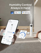 DREO HM735S 11L Smart Humidifier Large Room 700 ft², 100H Cool Mist Air Humidifiers for Bedroom, Top-Fill, Clean Tank Technology, 26dB, Auto Mode, Aroma Box, RGB, Remote & APP Control, Baby, Blue