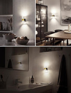 Night Lights Plug into Wall, White Light LED NighLight with Adjustable Brightness, Plug in Night Light with Auto Light Sensor, Wall Sconce-Style Design Night Light for Bathroom,Hallway, 2 Pack