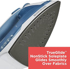BLACK+DECKER Easy Steam Compact Iron for Clothes, Automatic Shutoff, Nonstick Plate, Light Weight, 1200 Watts