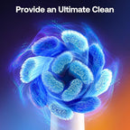 Bitvae R1 Rotating Electric Toothbrush for Adults and Kids with 60-Day Battery Life, 8 Brush Heads Rechargeable Power Toothbrush, 5 Modes, Brushing Timer, White