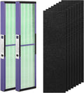 FLT4850PT HEPA Filter B Replacement with Pet Pure Treatment for Germ Guardian C4900 AC4825 AC4850PT CDAP4500 AC4300 and More with 8 Activated Carbon Pre-Filters