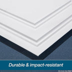 Genesis 2ft x 2ft Stucco Pro White Ceiling Tiles - Easy Drop-in Installation – Waterproof, Washable and Fire-Rated - High-Grade PVC to Prevent Breakage - Pallet of 60 Cases