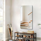 CILIBER Frameless Mirror, 24x48 Inch Large Bathroom Mirrors for Wall Over Sink, Upgraded Shatterproof Vanity Mirror with Polished Edge for Bathroom,Bedroom,Living Room and Entryway