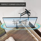 Mount-It! Long Arm Full Motion TV Wall Mount, Extra Long 42.5-Inch Extension, Heavy-Duty Dual Arm Articulating Mount for 43–100 Inch TVs, Swivel Tilt Corner Compatible, Max VESA 800x600, 132 lbs