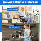 Intercom System for Home, 2 Way Voice Intercom Wireless, Home Intercom System Super Long Range Intercomunicador Intercom Doorbell System Unit for Home Hospital Office