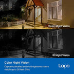 Tapo SolarCam 1080p Outdoor Wireless Security Camera - Battery Power with Solar, Person Detection, Subscription-Free Local Storage or Optional Cloud, Works with Alexa & Google Assistant, C403 KIT