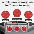 2nd Gen Tacoma Accessories AC Knob Upgrade - 2005,2006,2007,2008,2009,2010,2011,2012,2013,2014,2015 Tacoma Climate Control Dial Mods Set - 2nd Gen Tacoma Mods - for Toyota Interior Replacement Kit