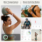 SEEKZERO Sleep Tracker, Activity & Fitness Trackers | Health Smart Bracelet 24/7 Heart Rate | Step & Calorie Counter | IP68 Waterproof Activity Tracker, Valentine’s Day Gifts for Family & Friends